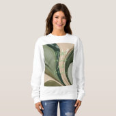 Sweatshirt in stijlvolle abstracte graphic (Voorkant volledig)