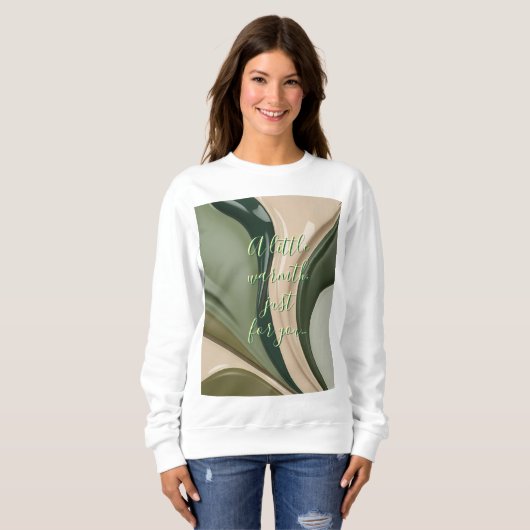 Sweatshirt in stijlvolle abstracte graphic (Voorkant volledig)