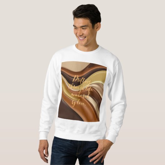 Sweatshirt in stijlvolle abstracte graphic (Voorkant volledig)