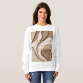 Sweatshirt in stijlvolle abstracte graphic (Voorkant volledig)