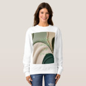 Sweatshirt in stijlvolle abstracte graphic (Voorkant volledig)