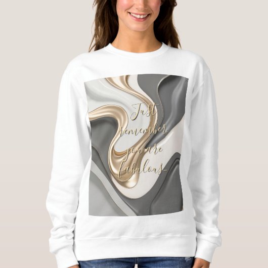 Sweatshirt in stijlvolle abstracte graphic (Voorkant)