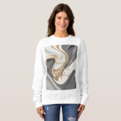 Sweatshirt in stijlvolle abstracte graphic (Voorkant volledig)