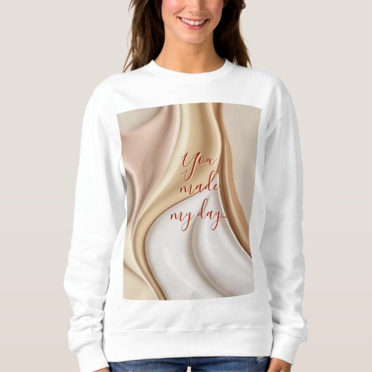 Sweatshirt in stijlvolle abstracte graphic (Voorkant)
