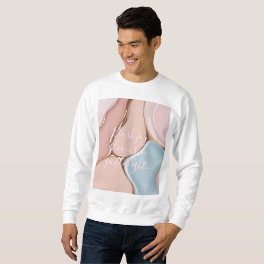 Sweatshirt in stylish abstract graphic (Voorkant volledig)