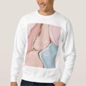 Sweatshirt in stylish abstract graphic (Voorkant)