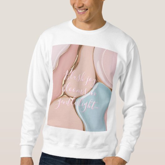 Sweatshirt in stylish abstract graphic (Voorkant)