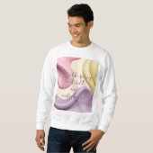 Sweatshirt in stylish abstract graphic (Voorkant volledig)