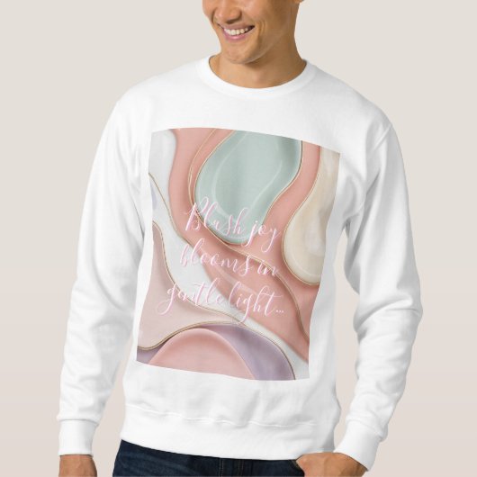 Sweatshirt in stylish abstract graphic (Voorkant)