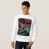 Sweatshirt in stylish abstract graphic (Voorkant volledig)