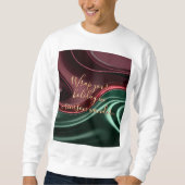 Sweatshirt in stylish abstract graphic (Voorkant)