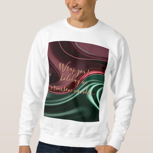 Sweatshirt in stylish abstract graphic (Voorkant)