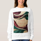 Sweatshirt in stylish abstract graphic (Voorkant)