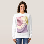Sweatshirt in stylish abstract graphic (Voorkant volledig)