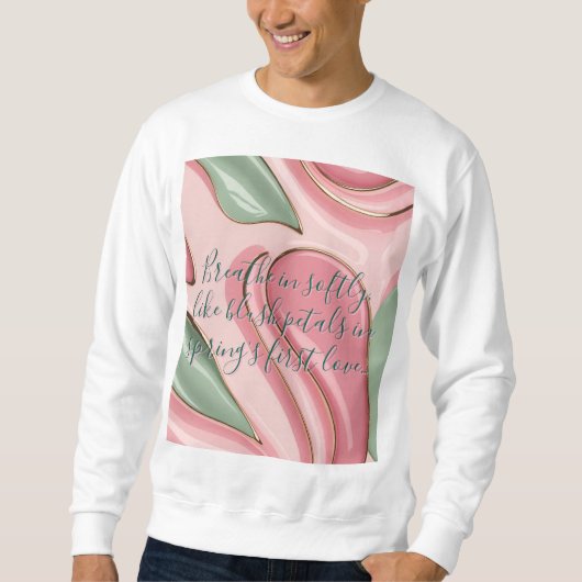 Sweatshirt in stylish abstract graphic (Voorkant)