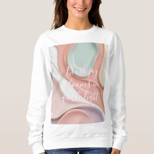 Sweatshirt in stylish abstract graphic (Voorkant)
