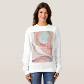 Sweatshirt in stylish abstract graphic (Voorkant volledig)
