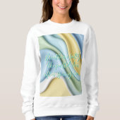 Sweatshirt in stylish abstract graphic (Voorkant)