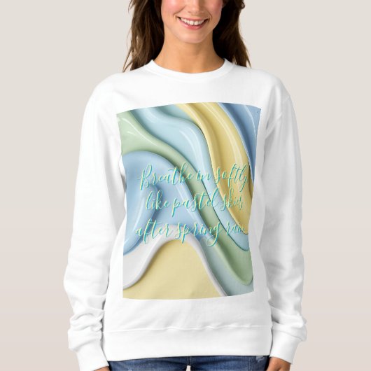 Sweatshirt in stylish abstract graphic (Voorkant)