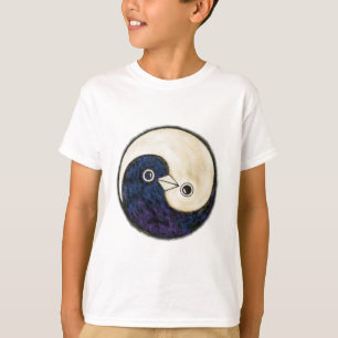 Sweatshirt kinder Yin Yang ontwerp met duiven"