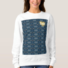 Sweatshirt - LOVE / Blauw - Adiela Akoo
