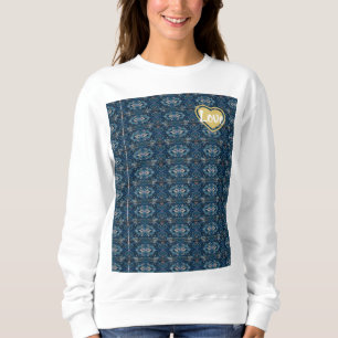 Sweatshirt - LOVE / Blauw - Adiela Akoo