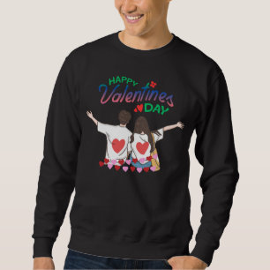 sweatshirt mannen zwart cadeau voor Valentijnsdag,