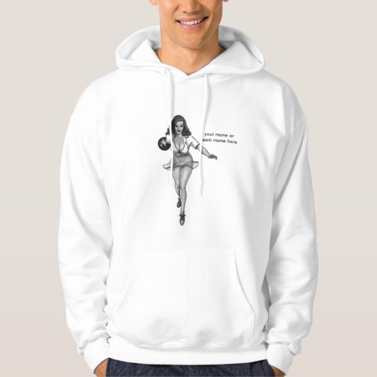sweatshirt met bowlingbabbeltje (Voorkant)