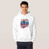 Sweatshirt met Capuche Man Retro-80 (Voorkant volledig)