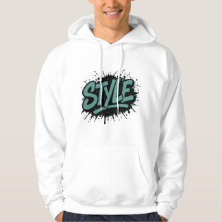 Sweatshirt met Capuche Man Style Graffiti