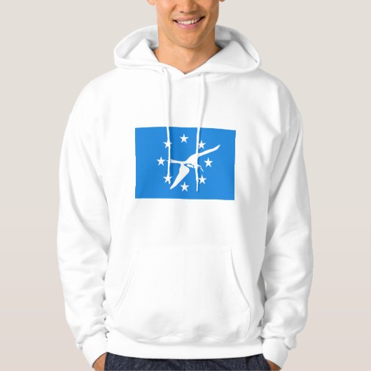 Sweatshirt met capuchon en vlag van Corpus Christi (Voorkant)