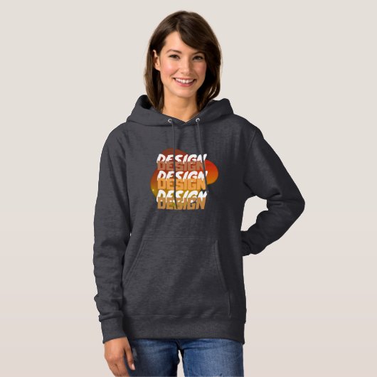 Sweatshirt met Design-kapuche (Voorkant volledig)