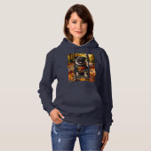 Sweatshirt met een mopshond Halloween (Voorkant volledig)