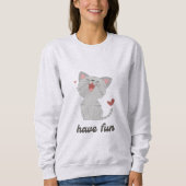 Sweatshirt met een schattige kat (Voorkant)