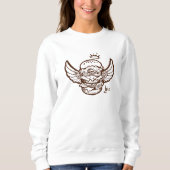 Sweatshirt met hamburgerprint. (Voorkant)