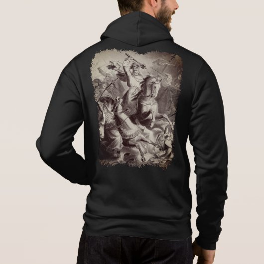 Sweatshirt met kapuche Charles Martel 732 (Achterkant)