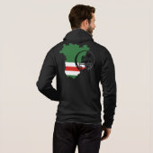Sweatshirt met kapuche Chechnya (Achterkant volledig)