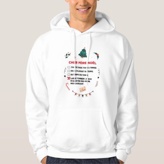 Sweatshirt met kerstmantel (Voorkant)