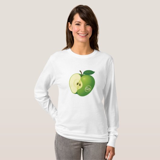 Sweatshirt met lange mouwen met illustratie van ee (Voorkant volledig)