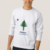 Sweatshirt met vlag van Maine (Voorkant)