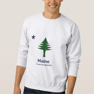 Sweatshirt met vlag van Maine