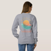 Sweatshirt met zomergevoel "Sunkissed" (Achterkant volledig)
