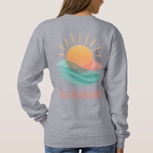 Sweatshirt met zomergevoel "Sunkissed" (Achterkant)