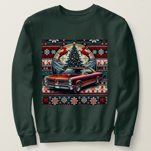 Sweatshirt noël christmas pontiac GTO 1966 (Design voorkant)