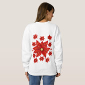 Sweatshirt Poinsettia (Achterkant volledig)
