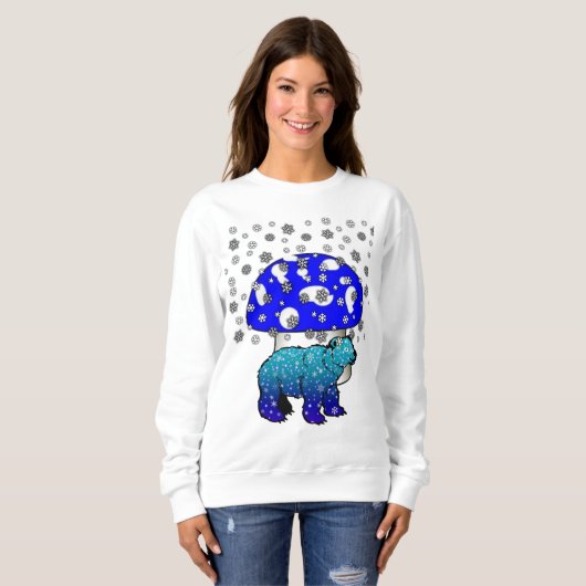 Sweatshirt Polar Beer Snow (Voorkant volledig)