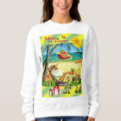 Sweatshirt Santa Beach Bum (Voorkant)