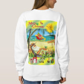 Sweatshirt Santa Beach Bum (Achterkant)