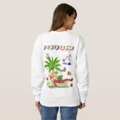 Sweatshirt Santa Beach Bum (Achterkant volledig)