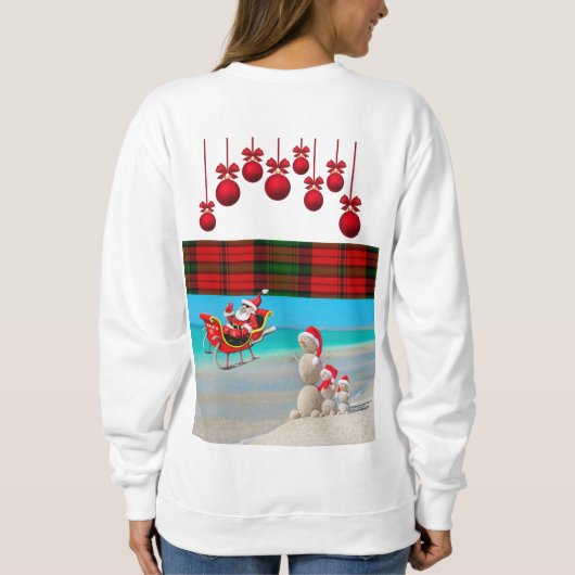 Sweatshirt  Santa Beach Bum (Achterkant)